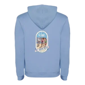 Sweat capuche bleu ciel