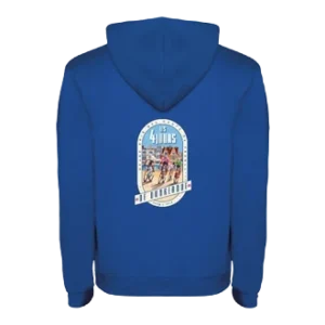 Sweat capuche bleu roy